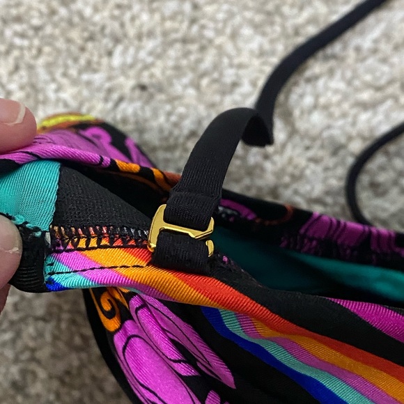 HP 5/17!! NWT Trina Turk Electric Reef Twist Bandeau Top - Picture 9 of 11